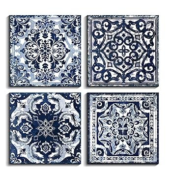 絵画 flk023740 Amazon.com: Bedroom Decor Canvas Wall Art Flower Pattern